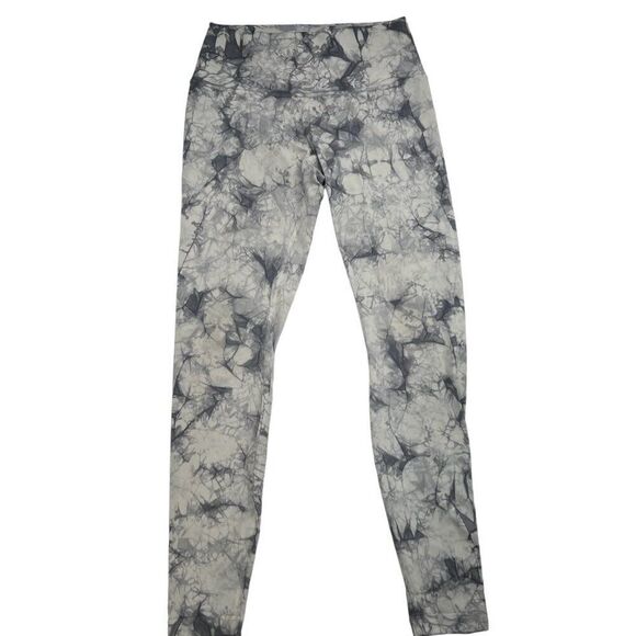 Lululemon Wunder Under Hi-Rise Tight Shibori 28" Dual Shibori Antique White Sz 8 - Picture 1 of 6
